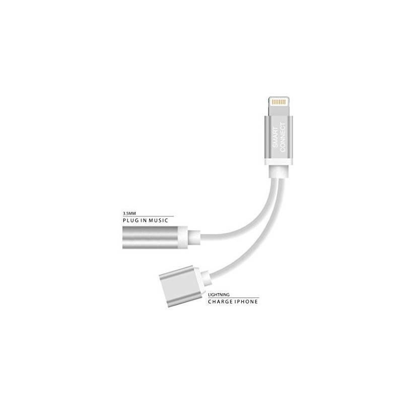 Övriga tillbehör - Lightning till 3.5mm ljud-adapter med laddning