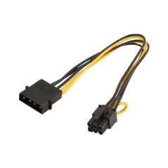 Övriga komponenter - 4-pin Molex till 6-pin PCIe