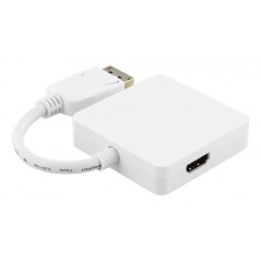 Skärmkabel & skärmadapter - DisplayPort till DVI/HDMI/DP-adapter med ljud