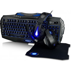 Gaming-tangentbord - Gaming-paket med tangentbord, mus, headset och musmatta