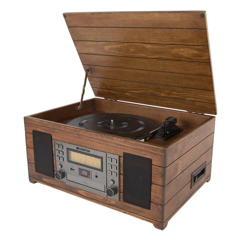Radio & stereo - Champion skivspelare med CD, kassett och radio