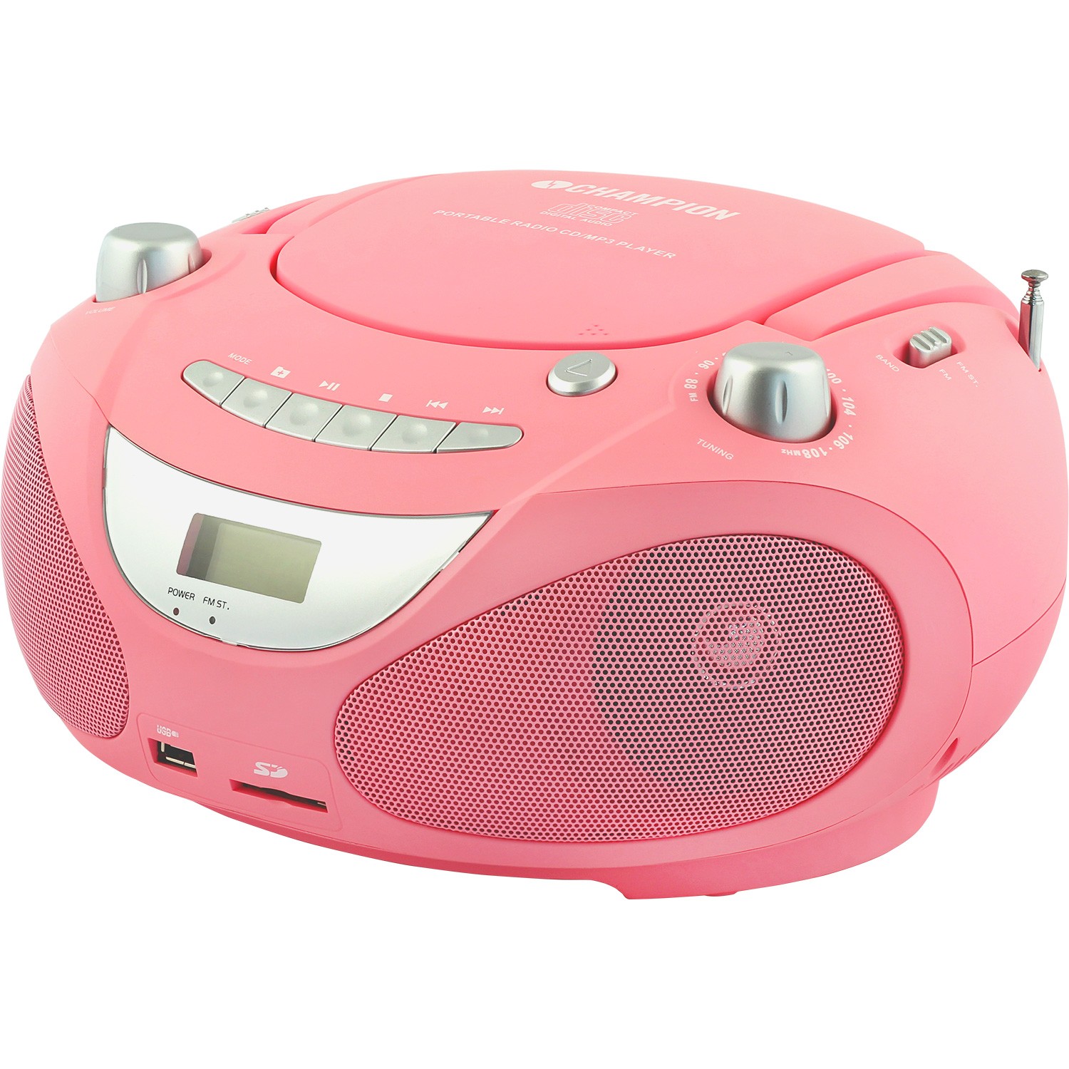 Champion boombox med CD, radio och MP3-uppspelning