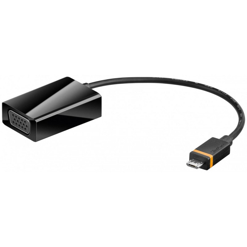 Skärmkabel & skärmadapter - Goobay SlimPort till VGA-adapter