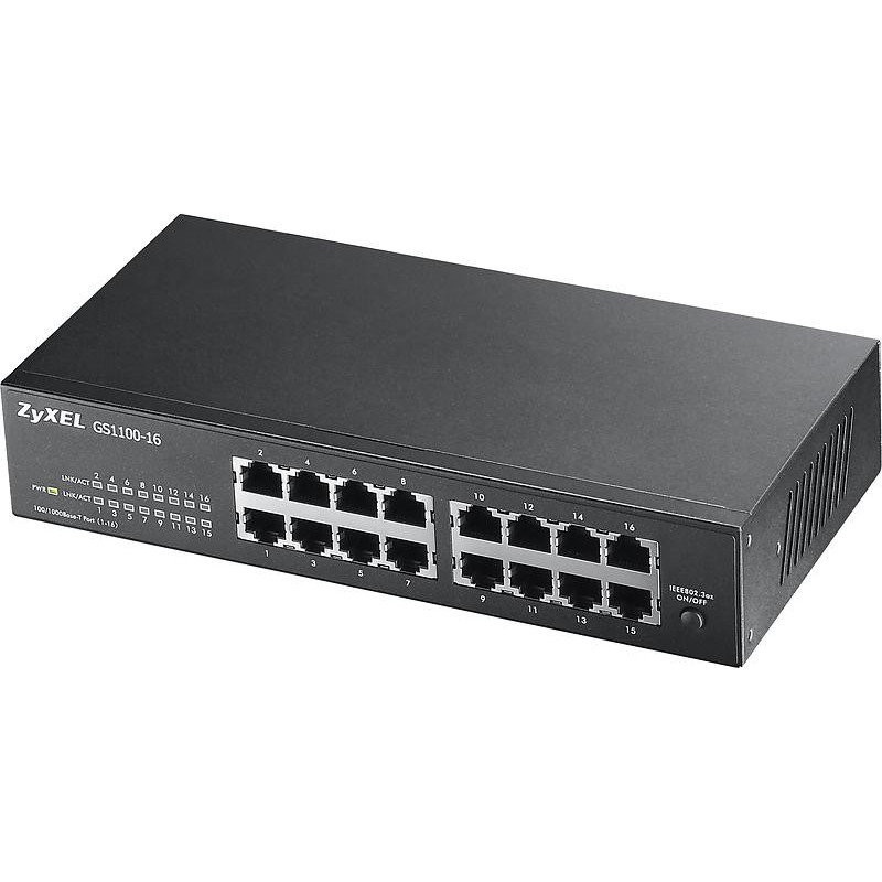 Switchar - Zyxel 16-portars gigabitswitch