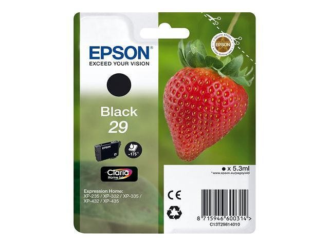 Bläckpatron EPSON 29 svart