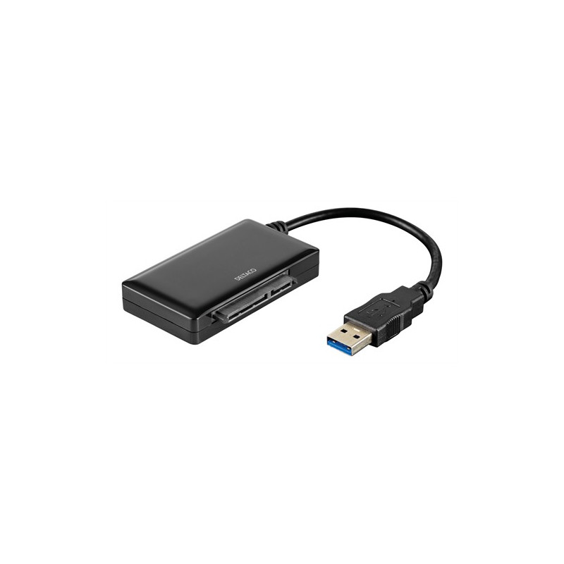 Dockningsstation för hårddisk - Deltaco USB 3.0-adapter för intern 2.5" SATA-hårddisk