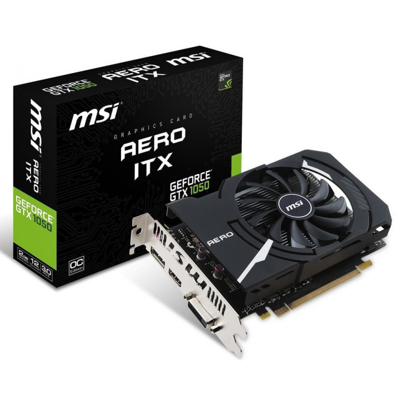 Komponenter - MSI GeForce GTX 1050 2GB Aero ITX OC