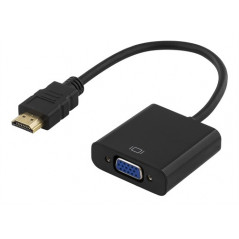 Skärmkabel & skärmadapter - HDMI till VGA-adapter