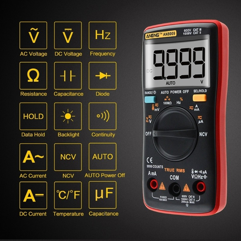 Elektronik - DIY - Avancerad multimeter AN8009
