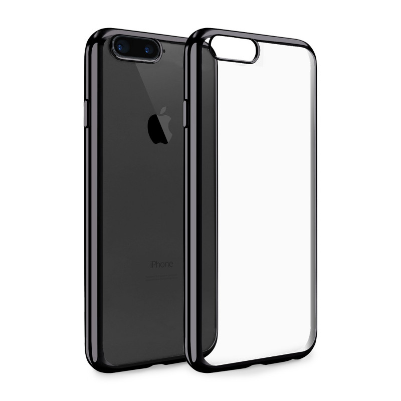Skal och fodral - Skal till iPhone 7/8 Plus i transparent och svart utförande