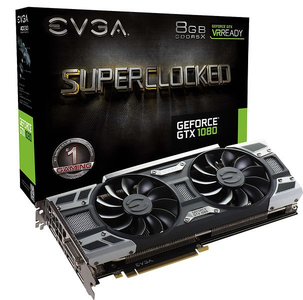 EVGA GeForce GTX 1080 OC 8GB - 08G-P4-6183-KR | Billigteknik.se