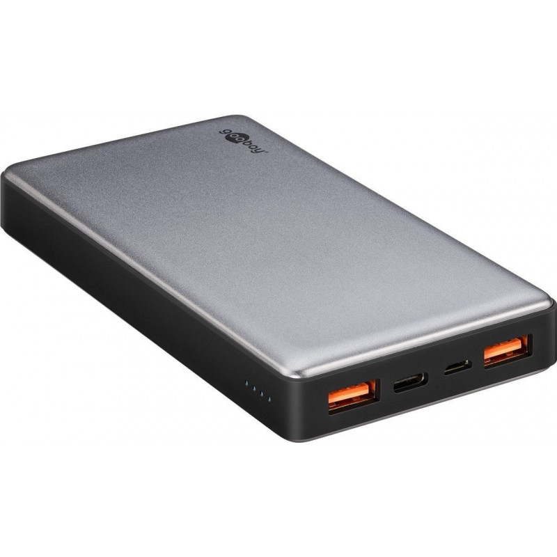 Portabla batterier - Goobay PowerBank batteri på 15.000mAh 3A QC3.0