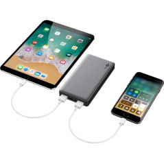 Portabla batterier - Goobay PowerBank batteri på 15.000mAh 3A QC3.0