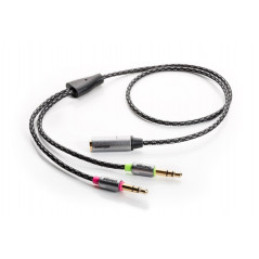 Kablar & adaptrar - Headsetadapter 4-pol till 2x 3-pol 3.5mm