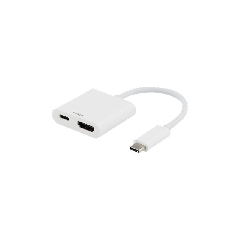 Skärmkabel & skärmadapter - USB-C Multiport till HDMI-adapter med USB-C-laddport