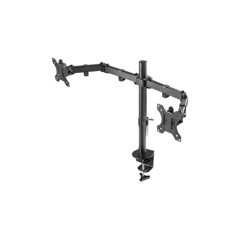 Datorskärm tillbehör - Bordsstativ VESA för två datorskärmar för 13"-32" skärmar, vesa, 16KG