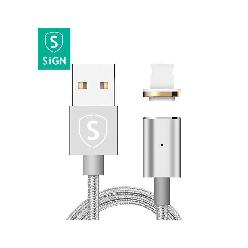 Laddare och kablar - Lightningkabel med magnetkontakt (silver)