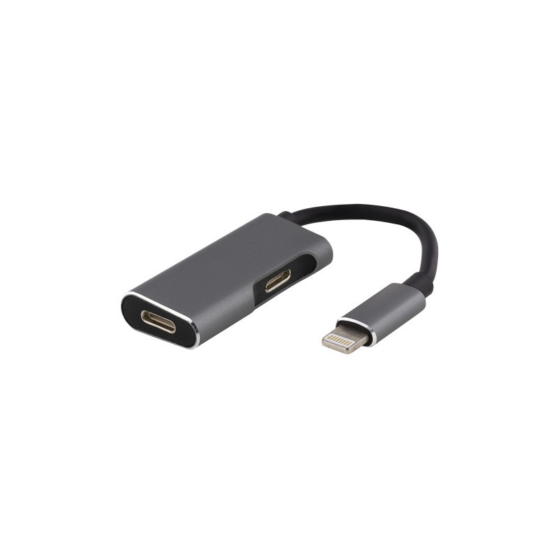 Adapter till smartphone - Lightning till dual lightning-adapter