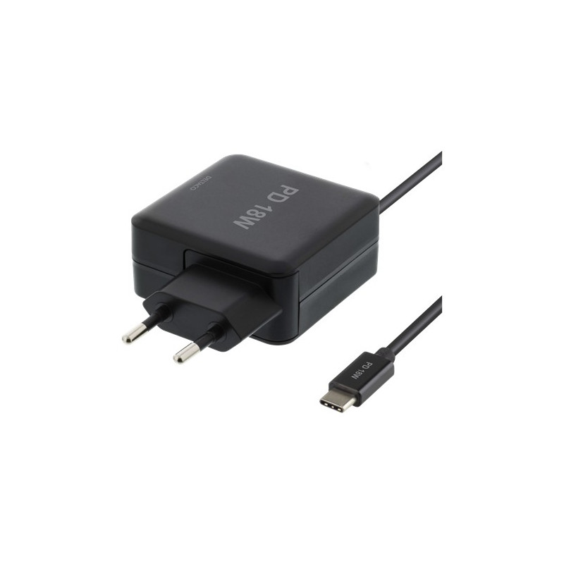 Universal laddare dator - Deltaco USB-C-laddare 18W för bärbara datorer