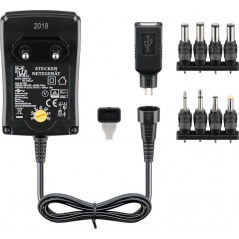 Universal laddare dator - 18 Watts 12V AC-adapter universal (3-12 Volt)