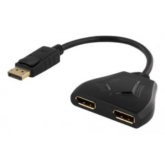 DisplayPort-kabel & DisplayPort-adapter - DisplayPort splitter 1-till-2