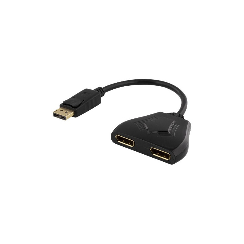 DisplayPort-kabel & DisplayPort-adapter - DisplayPort splitter 1-till-2