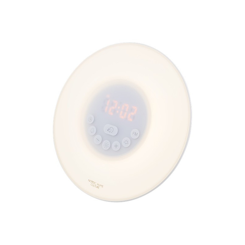 Radio & stereo - Väckarklocka med wake-up light och FM-radio (Fyndvara)