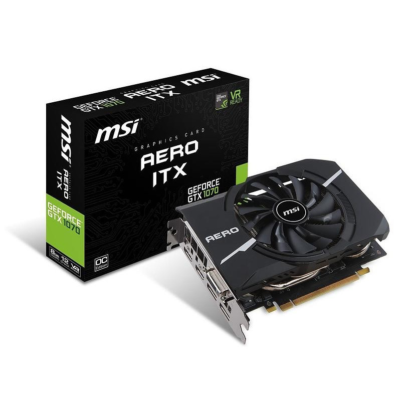 Komponenter - MSI GeForce GTX 1070 Aero ITX OC 8GB