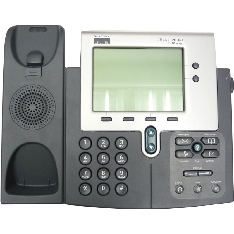 Begagnat - Cisco IP-telefon med headsetkabel (beg utan lur och AC)