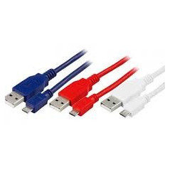 USB-kablar & USB-hubb - MicroUSB-kabel som finns i flera färger