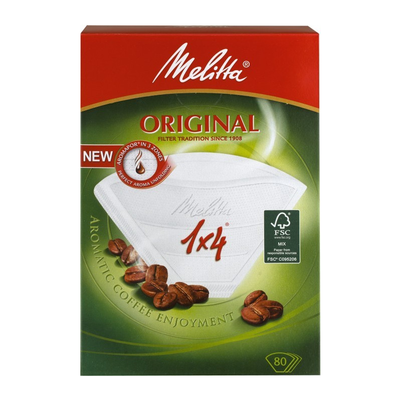 Kaffekokare och espressomaskin - Melitta Kaffefilter 1x4 80-pack