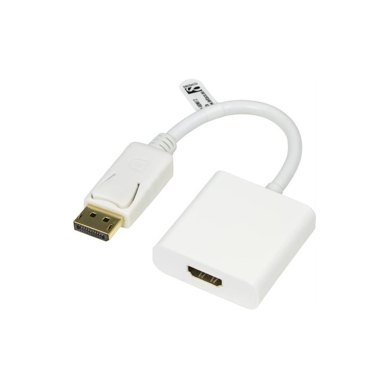 Skärmkabel & skärmadapter - DisplayPort till HDMI-adapter med ljud