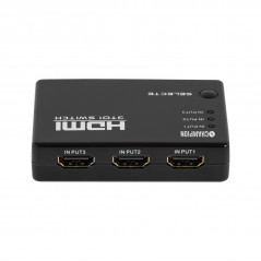 Skärmkabel & skärmadapter - Champion HDMI-switch 3x1 med fjärrkontroll