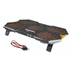 Kylplatta & kylfläkt - Gaming laptopkylare för upptill 17"
