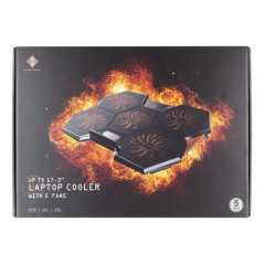 Kylplatta & kylfläkt - Gaming laptopkylare för upptill 17"