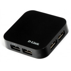 USB-kablar & USB-hubb - D-link USB-hubb 4 portar med AC-adapter