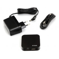 USB-kablar & USB-hubb - D-link USB-hubb 4 portar med AC-adapter