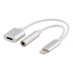 Övriga tillbehör - Lightning till 3.5mm ljud-adapter med laddning