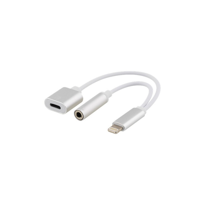 Övriga tillbehör - Lightning till 3.5mm ljud-adapter med laddning