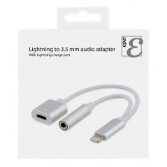Övriga tillbehör - Lightning till 3.5mm ljud-adapter med laddning