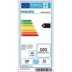 TV-apparater - Philips 43-tums 4K UHD-TV