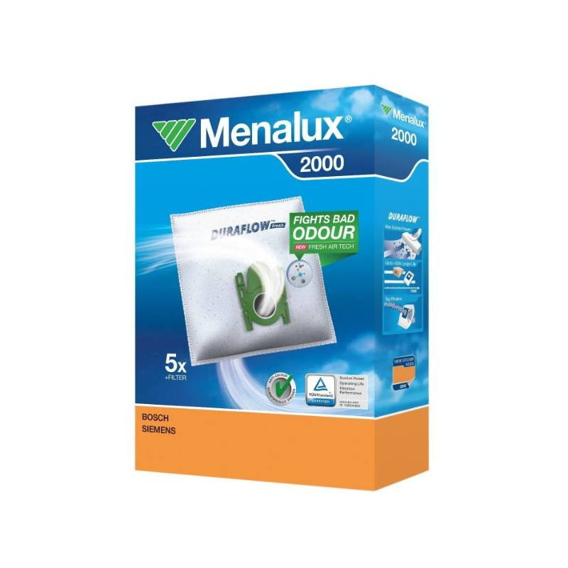 Dammsugare - Menalux 2000 dammsugarpåsar till Bosch och Siemens 5-pack