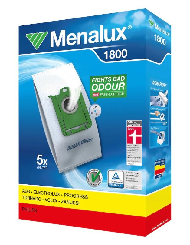 Menalux 1800 dammsugarpåsar till Electrolux m.fl.