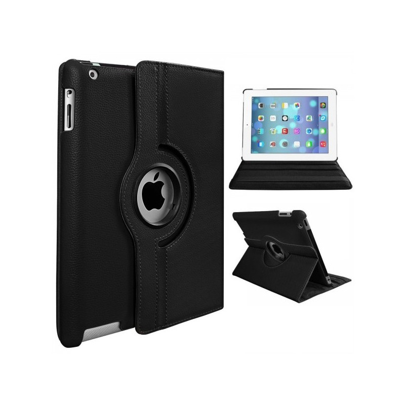 iPad Air - Fodral med roterande stöd till 9.7" iPad Air 1/2 & iPad 2017 5th/2018 6th Black