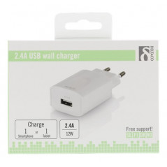 Laddare och kablar - Strömadapter för USB-laddare 2.4A