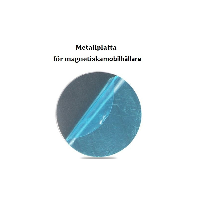 Mobilhållare - Magnetisk metallplatta med 3M tejp för mobiler