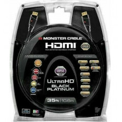 Skärmkabel & skärmadapter - Monster HDMI-kabel Black Platinum 10 meter