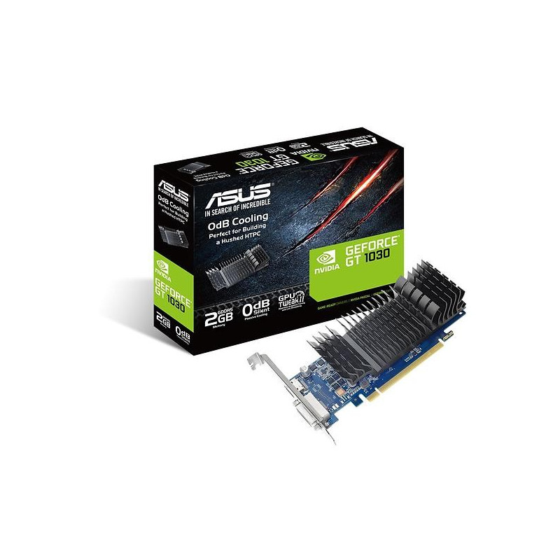 Komponenter - ASUS GeForce GT 1030 LP Silent 2GB GDDR5