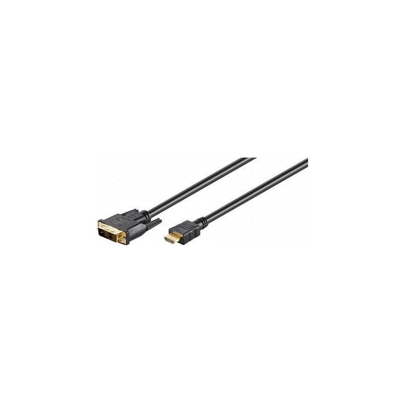 Skärmkabel & skärmadapter - HDMI till DVI-kabel i flera längder