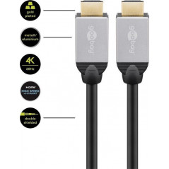 Premium HDMI-kabel med stöd för Ultra HD 3D 4K (60Hz)